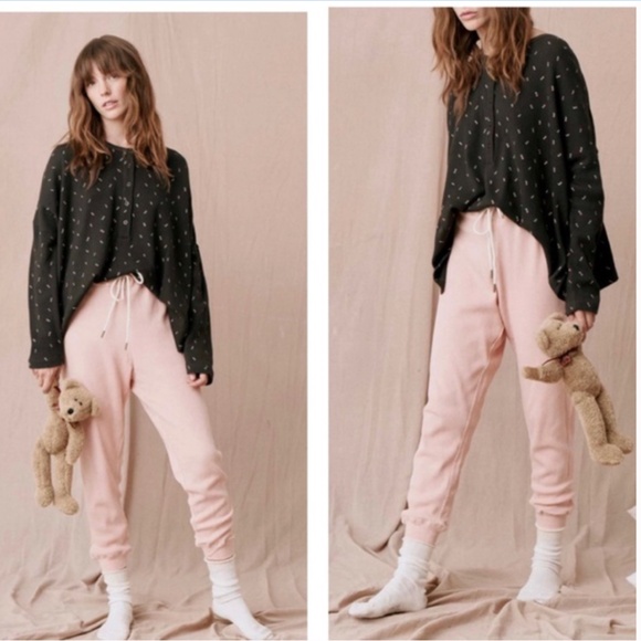 The Great. Sleep Thermal Sweatpant Size 1 Rosedust - Picture 1 of 7